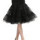 Women's Vintage Tulle Petticoat Half Slip Tutu Underskirt