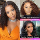 Short Curly Bob Wig Wet And Wavy Water Wave Bob Wig Malaysian Lace Front Human Hair Wigs For Women 13x4 Frontal Wig