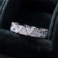 Luxury Wedding Band Promise Rings Triangle Cubic Zirconia Jewelry