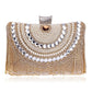 Rhinestones Tassel Clutch Diamonds Beaded Metal Evening Bags Chain Shoulder Messenger Purse Evening Bags Wedding Bag