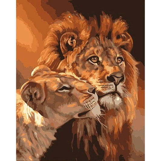 DIY Painting By Numbers Animals On Canvas Pictures Acrylic Paint By Number Home Decor Digital Painting