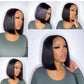 Straight Lace Front Wig Peruvian Hair Bob Lace Front Wigs Short Bob Wig 100% Humain Hair Frontal Wig For Women