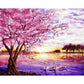 DIY Painting By Numbers Landscape Picture Colouring Zero Basis HandPainted Oil Painting