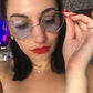 Ladies Heart Shaped Sunglasses metal Women Fashion Rimless LOVE Clear Ocean Lenses Sun Glasses Oculos UV400