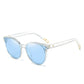 Fashion Color Luxury Flat Top Cat Eye Elegant Sunglasses Woman Oculos De Sol Men Twin Beam Oversized Sun Glasses UV400