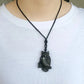 Obsidian Necklace Natural Stone Wolf Buddha Sculpture Tree of Life Animal Owl Necklaces Pendant Meditation Jewelry