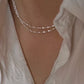 925 Sterling Silver Sparkling Clavicle Chain Choker Necklace Fine Jewelry