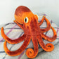 Simulation Orange Octopus Stuffed Plush Toy Sea Animals