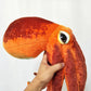 Simulation Orange Octopus Stuffed Plush Toy Sea Animals