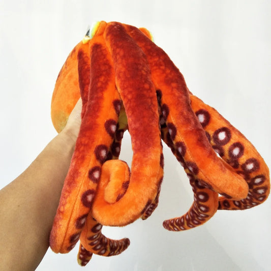 Simulation Orange Octopus Stuffed Plush Toy Sea Animals