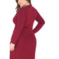 Oversized Long Sleeves Slim Fit Dress