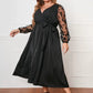 Autumn Long Sleeves plus Size Dress Long Sleeve Loose plus Size Dress