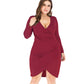 Oversized Long Sleeves Slim Fit Dress