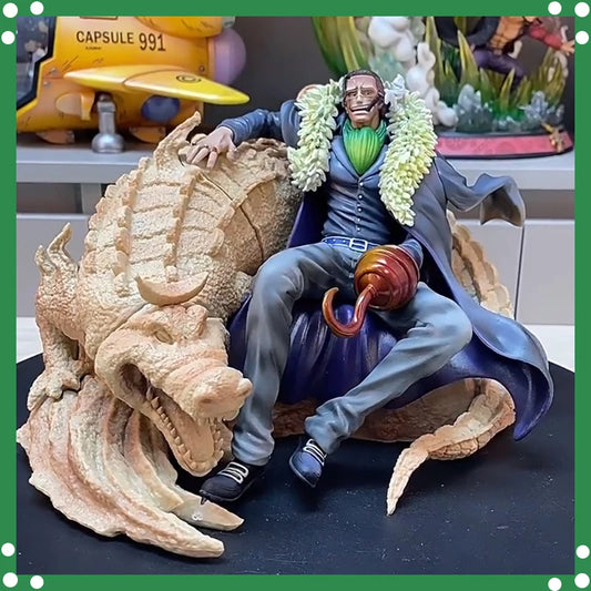 Bt Sitting Posture Laosha Gk Anime Figure Crocodile Shichibukai Sand Crocodile Figures Model Collectible Toy