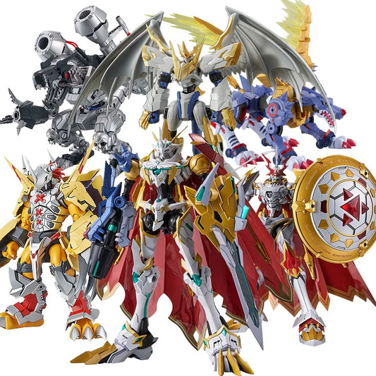 Anime Digimon Adventure War Greymon Garurumon Dukemon Action Figure Toys Collectible Model