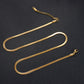 316L Gold Color Stainless Steel Snake Chain Necklace Herringbone Choker Neck Chains