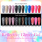 15ml Nail Gel Polish Reflective Glitter Gel Glitter Soak Off Nail Polish for Manicure Semi Permanent Soak Off Gel