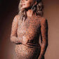 Tossy Glitter Female Cover up Maxi Dress Mesh See-Through Split Fashion Long Sleeve Slim Sexy Beach Cover up Dress