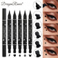 2 IN 1 Butterfly Seal Eyeliner Pen Star Moon Stamp Long-Lasting Waterproof Black Liquid Eye Liner Pencil Eyes Makeup Cosmetic