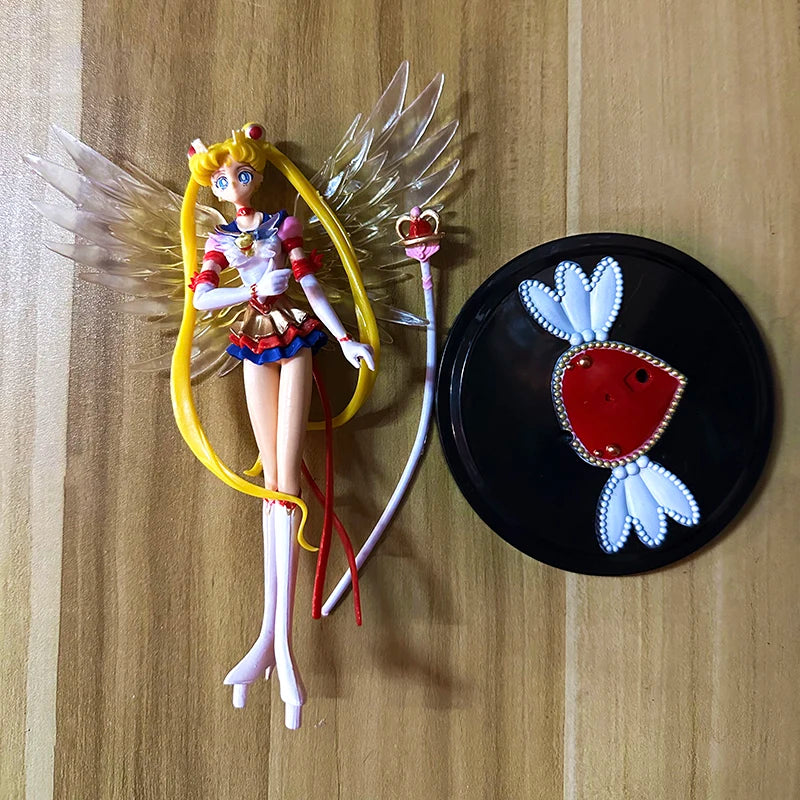 Anime Eternal Sailor Moon Cake Accessories Tsukino Usagi Action Figure Car Decoration Collection Doll Figures Model Toys Gifts