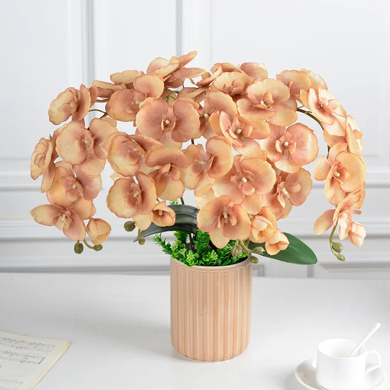 1PC Home Decoration Accessories Artificial Butterfly Orchid Flowers Moth Orchids Fake Flowers Wedding Decor flowers