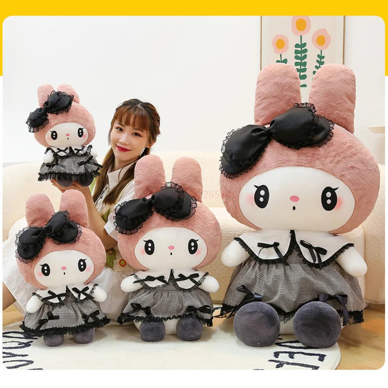 Big Size Kuromi Melody Cinnamoroll Plush Toys Pillow Anime Stuffed Doll Anime Sofa Cushion