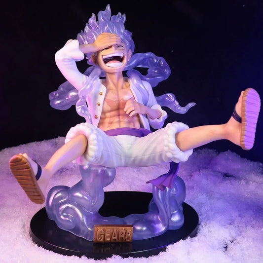 Anime One Piece Figure Luffy Gear 5 Action Figure Sun God Luffy Nika 17cm Pvc Action Figurine Statue Collectible Model Doll Toys