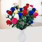 Simulated Handmade Rose Artificial Flowers Finished Wool Knitting Crochet Rose Bouquet Valentine's Day Gifts