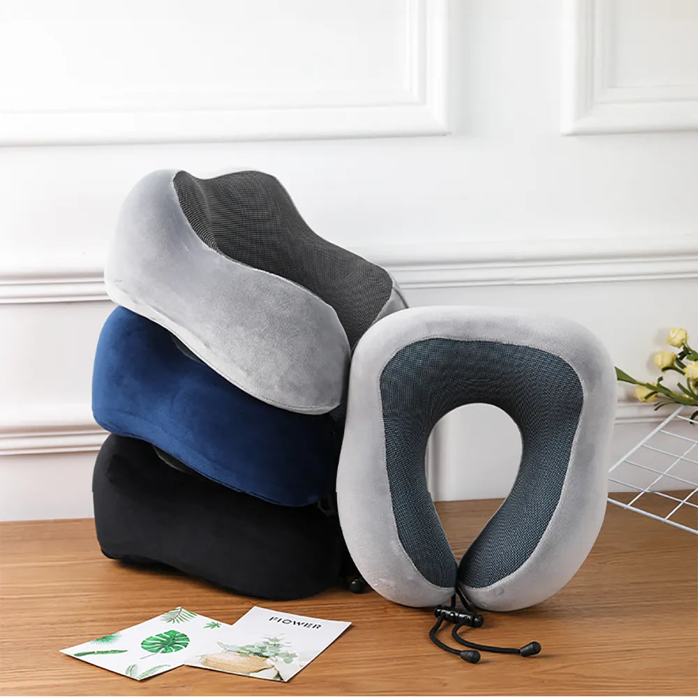 Soft Travel Pillow U Shaped Travel Healthcare Memory Foam Neck Cervical Airplane Pillow Neck Cushion