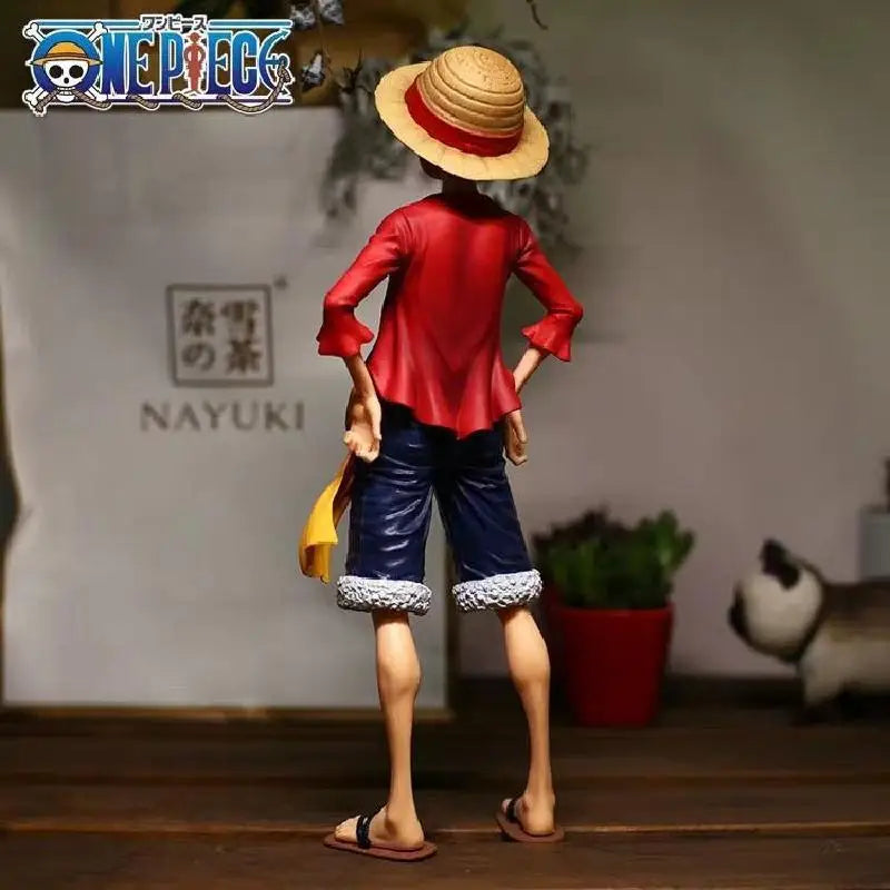 28cm Anime Figure Confident Smiley Luffy Three Form Face Changing Doll Action Figurine Model Toys  Kits