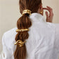 Geometric Glossy Gold Silver Color Metal Eggshell Hairgrips Barrettes