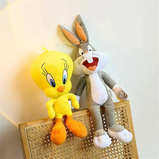 Looney Tunes Bugs Bunny Plush Toy Tweety Bird Lola Bunny Anime Cartoon Movie Plushies Stuffed Doll Toys Gift