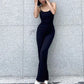 Sexy Backless Spaghetti Strap Jumpsuit Woman Summer Black Skinny Bodycon Bodysuit Pants Holiday Ladies Casual Jumpsuits