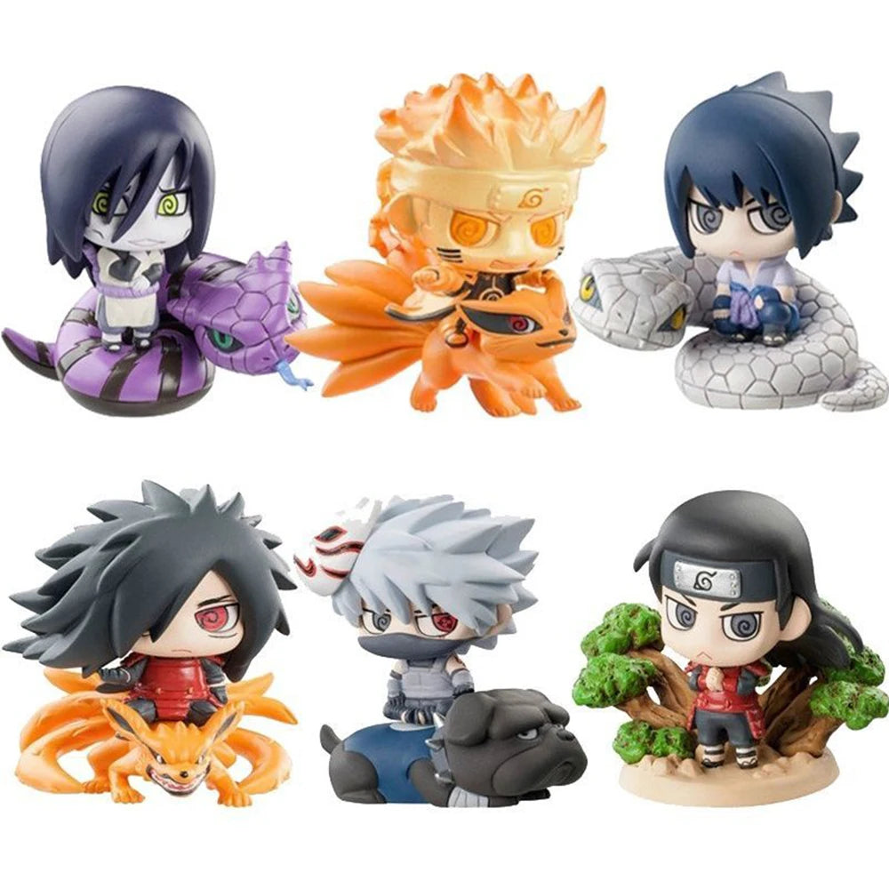 Hot Naruto Shippuden Anime figure Model Sasuke kakashi Gaara Action Figurine PVC Statue Collectible Toy  Doll