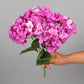 5 Heads Hydrangea Bouquet Silk Artificial Flowers for Party Wedding Room Decoration