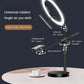 Phone Holder Ring Lamp Retractable Stand Light LED Selfie Ring Light Professional Desk Lamp