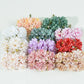 24PCS Silk Artificial Flower Mini Bouquet Wedding Decoration  Favor Box Rose Fake Flowers Scrapbooking DIY Garland Wreath Flower