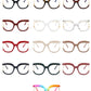 Rainbow Frame Fashion Retro Round Anti Blue Light Women Glasses Vintage Oversized Colourful Frame Clear Eyeglasses