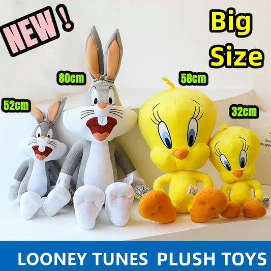 Looney Tunes Bugs Bunny Plush Toy Tweety Bird Lola Bunny Anime Cartoon Movie Plushies Stuffed Doll Toys Gift