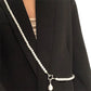 Korean Statement Pearls Long Necklace Personality Chains Big Pendant Collares Jewelry