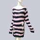 Punk Gothic Long Unisex Sweater Summer Women Striped Cool Hollow Out Hole Broken Jumper Loose Rock Thin Dark Streetwear Top