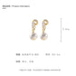 Long Tassel Simulated Pearl Clip on Earrings Bijoux Non Pierced Gold Color