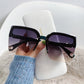 Oversized Sunglasses Man Woman Fashion Rimless Vintage Square Sun Glasses Eyewear Luxury UV400 Female Shades