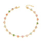 Candy Color Heart-shaped 5A Zircon Necklace Fashion Hundred Plated 18k-gold Gewelry