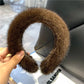 Luxury winter 100% Real Mink Fur Headbands Real Fur Hair Band Hair Hoop Furry