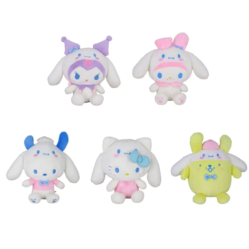 Keychain Sanrio Limited Kuromi Cinnamoroll Melody Plush Toy Doll Anime Kawaii Doll Pendant Collection