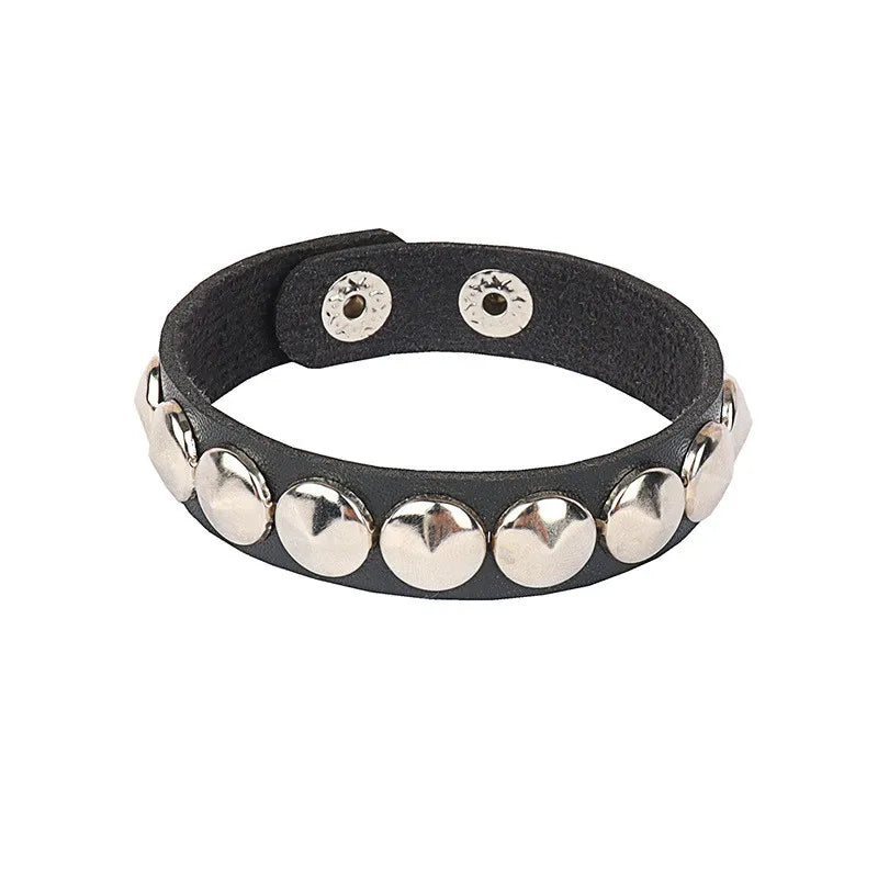 Punk Rivet Nightclub Trend Bracelet Skull Bracelets Bangle Stainless steel Gothic Multi-level Fashion Jewelry