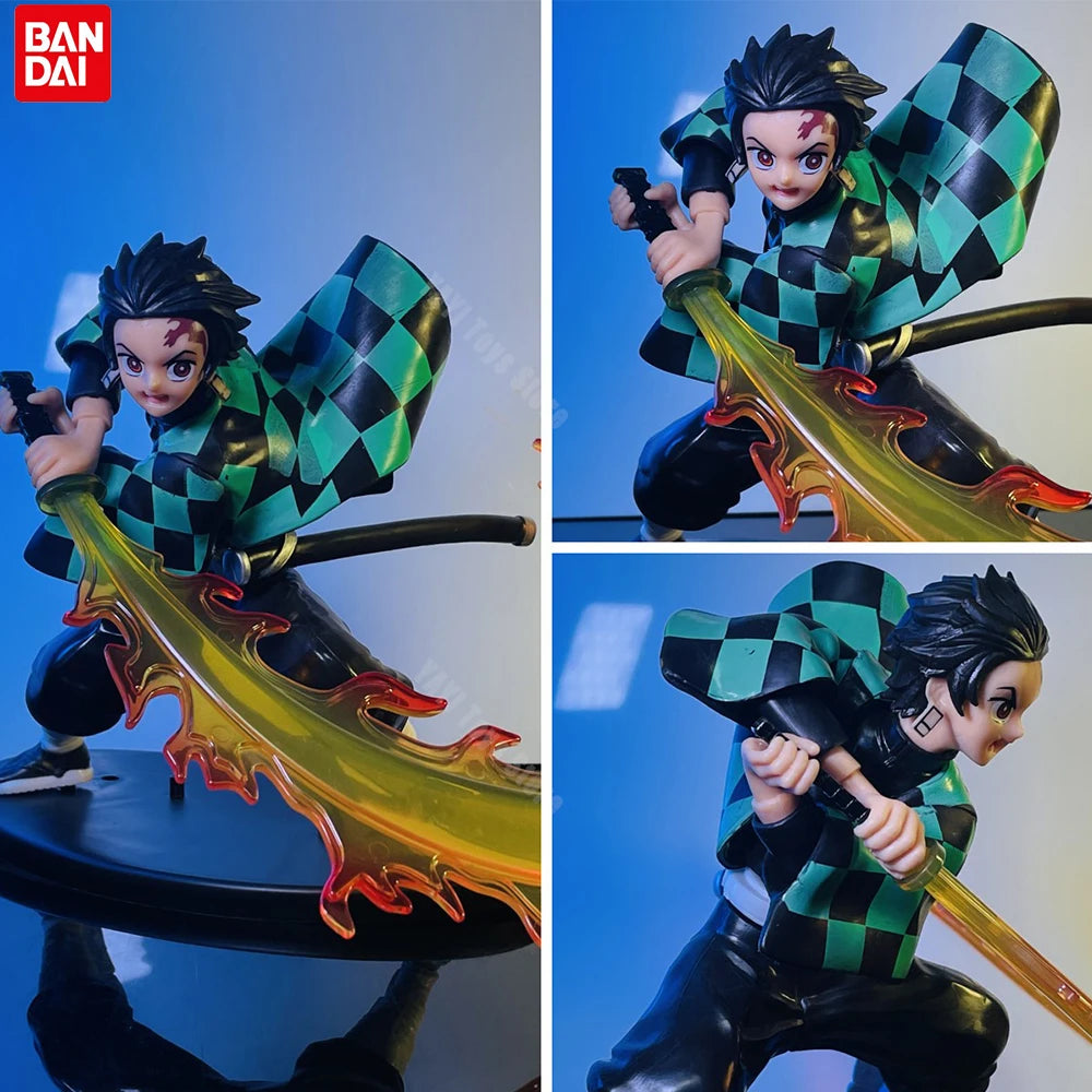 Hot Demon Slayer Anime Figure Tanjirou Agatsuma Zenitsu Kyoujurou Anime Model  Action Figure PVC collection Toy