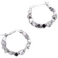 925 Sterling Silver  hoop Earrings Simple Temperament Exquisite