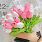 Tulips Artificial Flowers Arrangement Bouquet Decoration Fake Flower